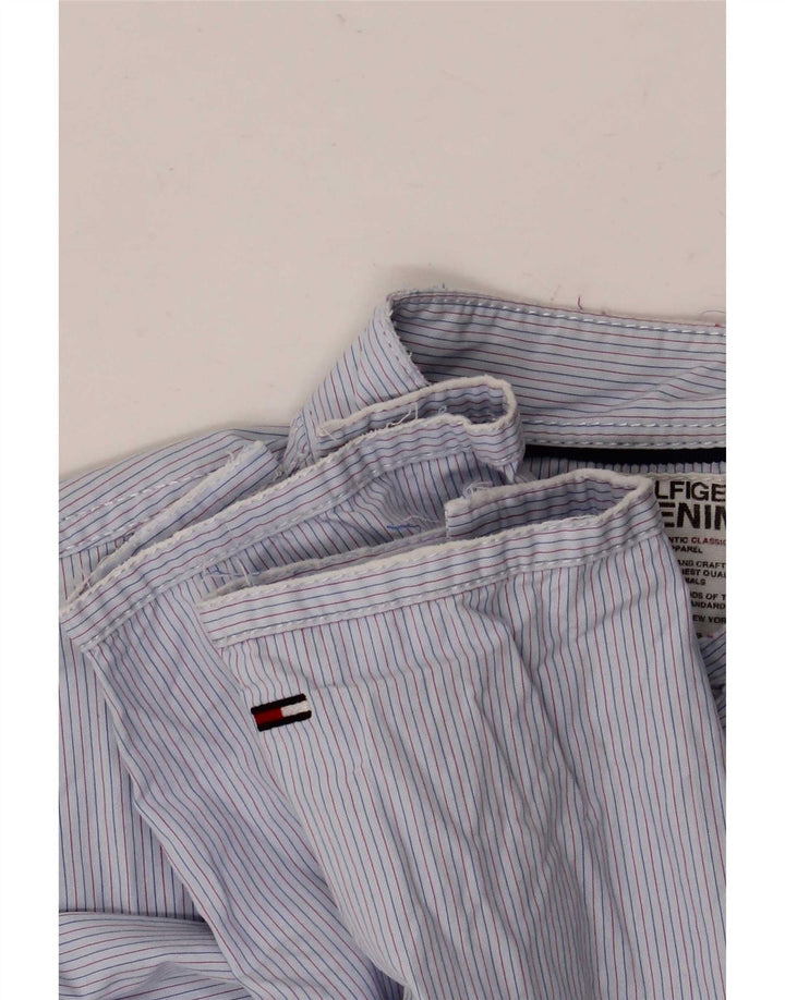 Camisa Tommy Hilfiger Hombre Small Blue Pinstripe