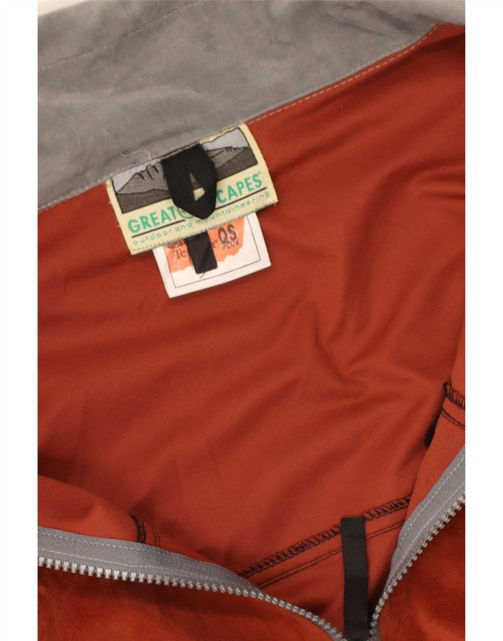 Great Escapes Chaqueta de chándal para hombre XL Naranja Colorblock