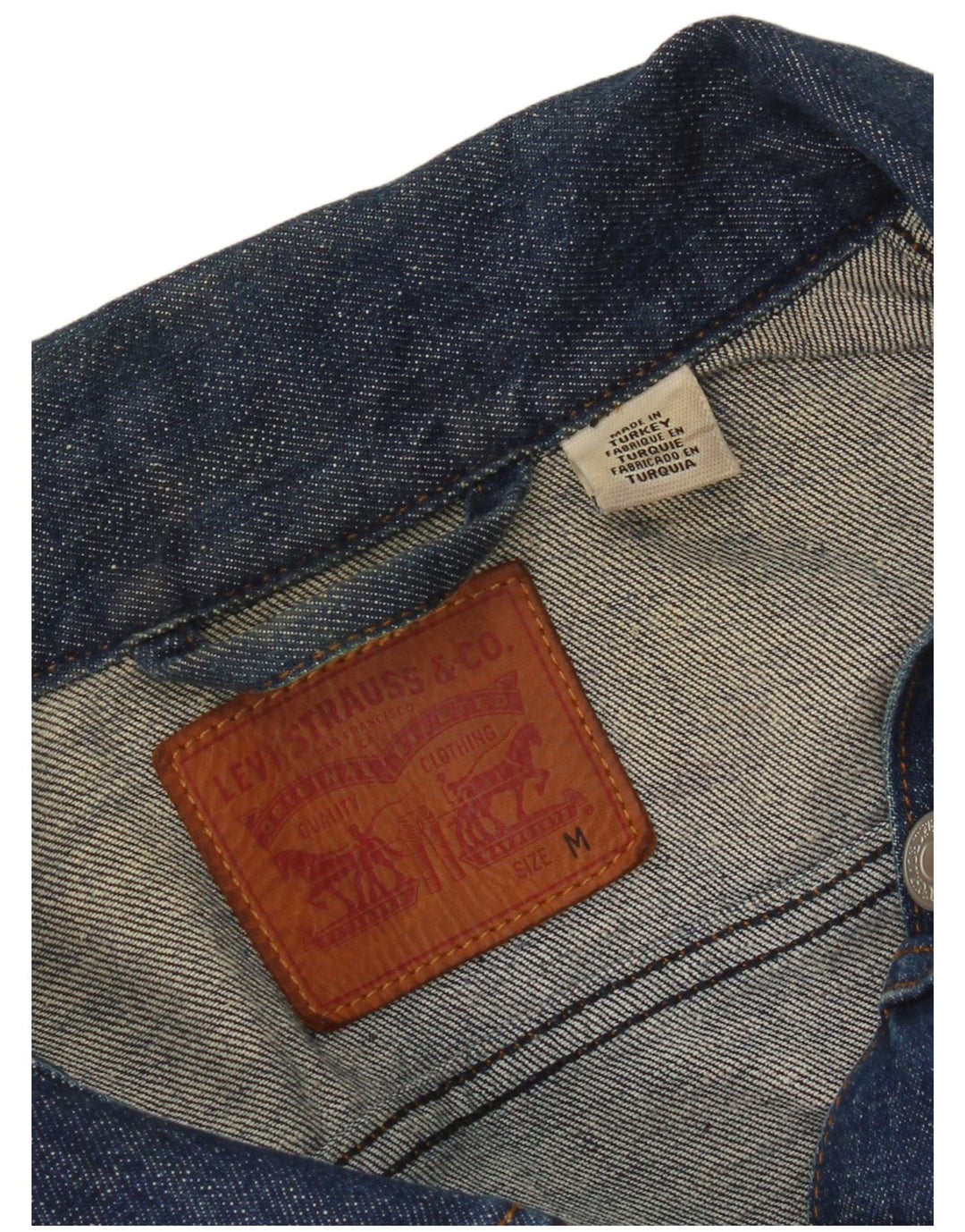 Levi's Chaqueta vaquera corta para mujer Reino Unido 12 Azul medio
