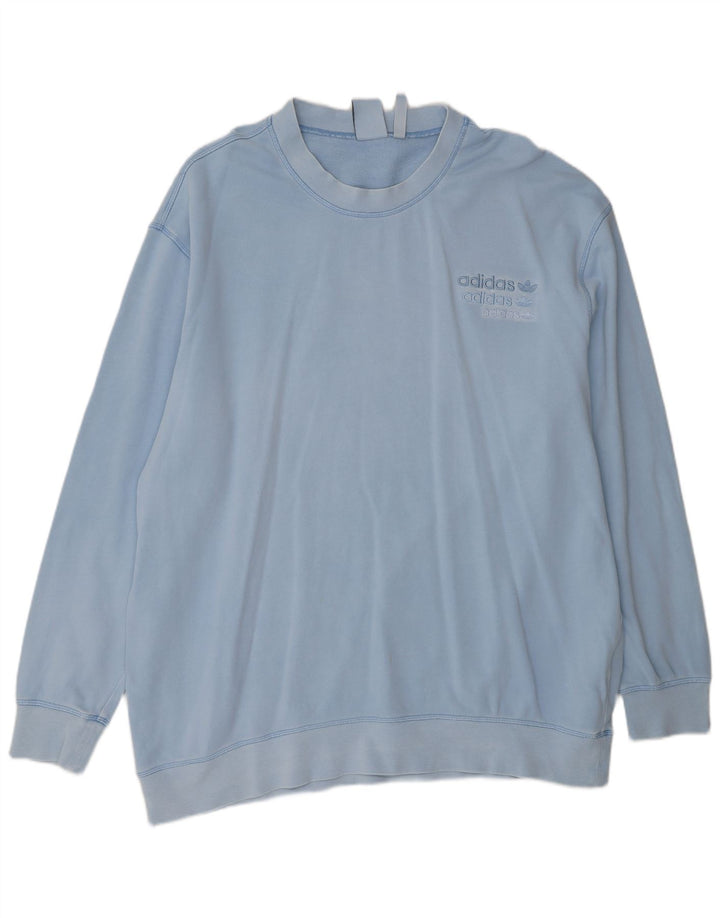 ADIDAS Sudadera Hombre Jumper 2XL Algodón Azul