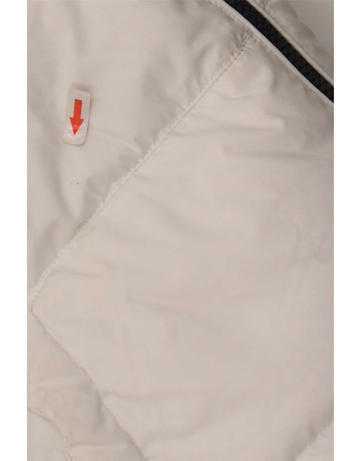 Tommy Hilfiger Chaqueta acolchada con capucha para hombre UK 38 Poliéster blanco mediano