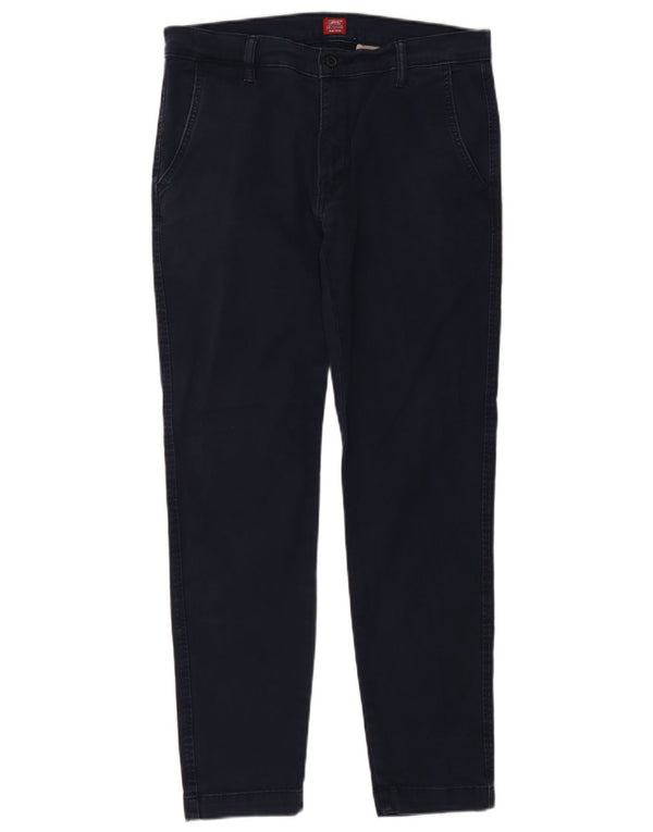 Levi's Pantalón chino ajustado para hombre W32 L29 Algodón azul marino