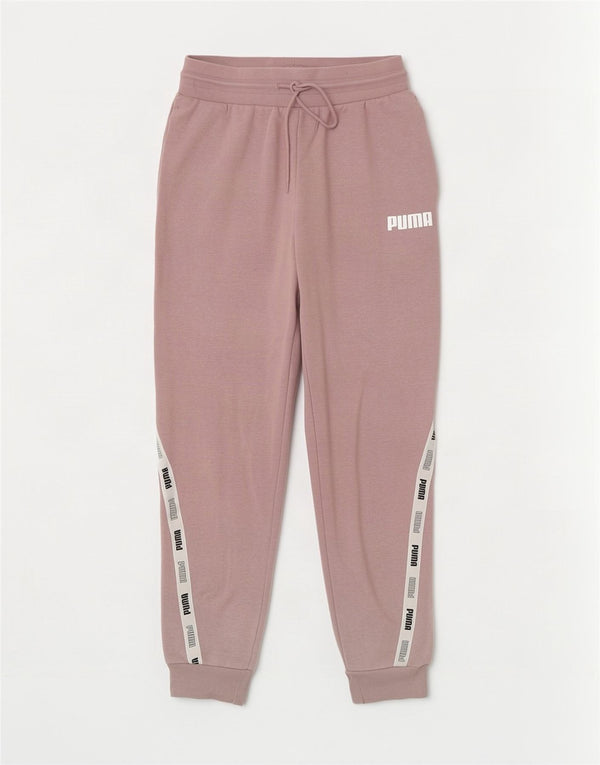 Puma Pantalones de chándal gráficos para mujer Joggers UK 10 Small Pink Colourblock