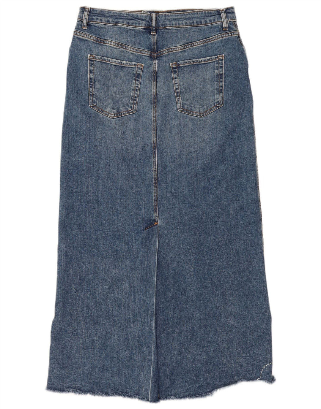 Zara Mujer Falda Vaquera XL W32 Azul