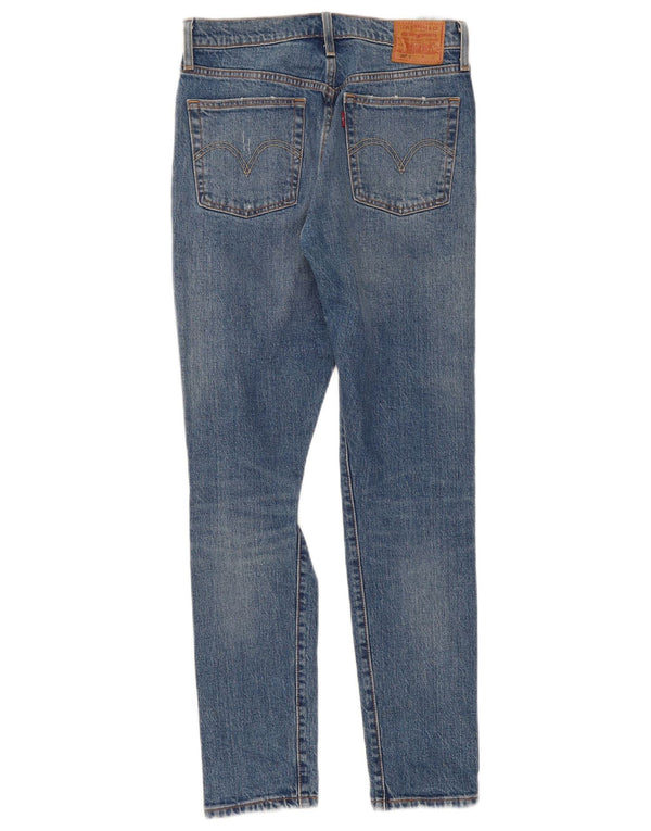 Levi's Mujer 501 Vaqueros Slim Desgastados W27 L30 Algodón Azul