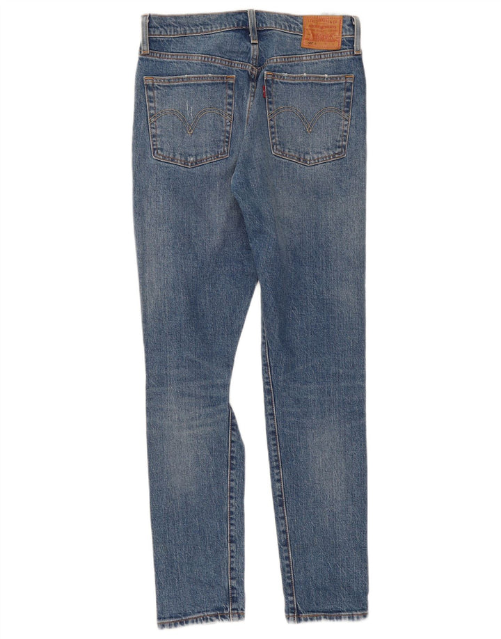 Levi's Mujer 501 Vaqueros Slim Desgastados W27 L30 Algodón Azul