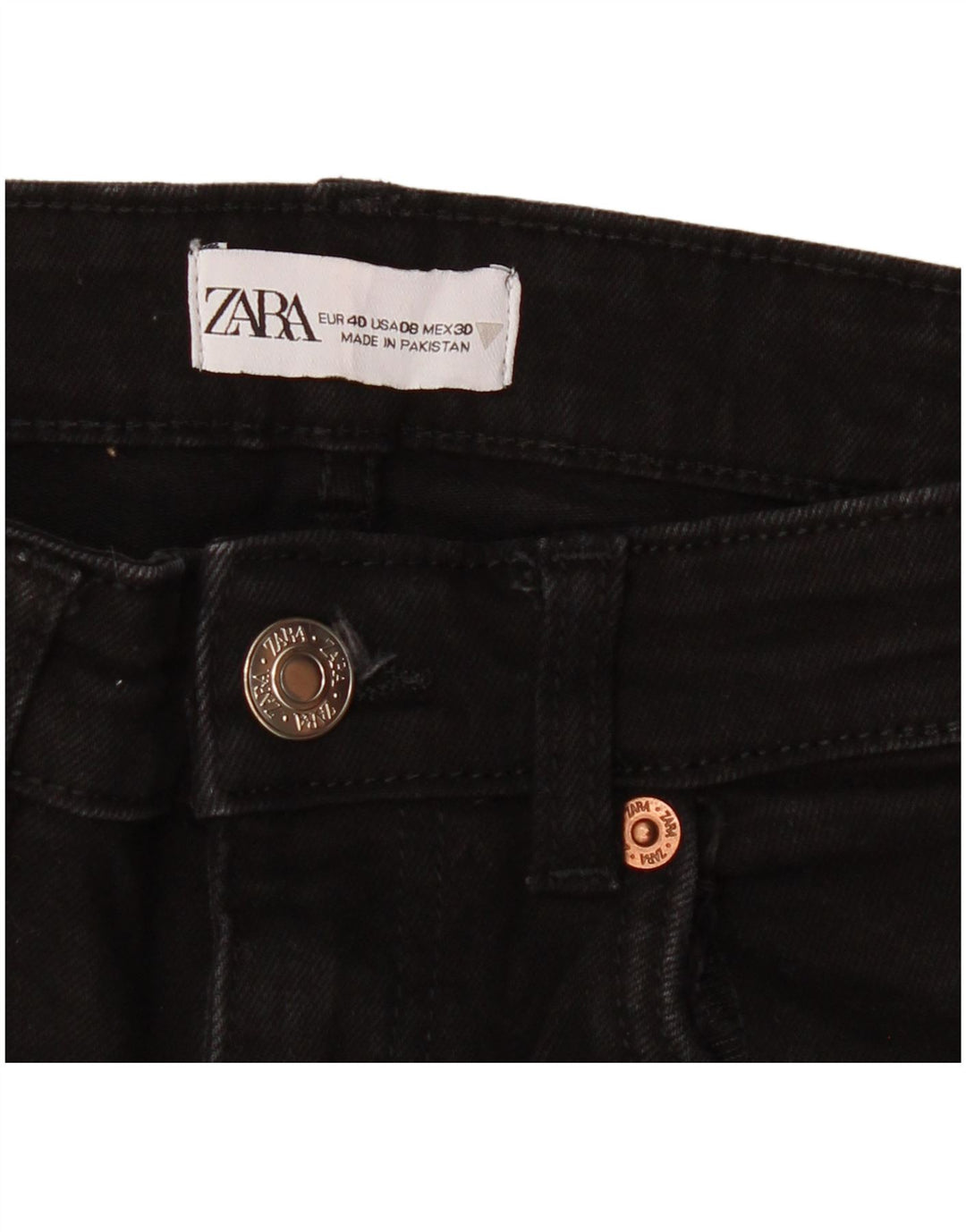 Zara Vaqueros Bootcut De Cintura Alta Para Mujer EU 40 Medium W30 L26 Negro