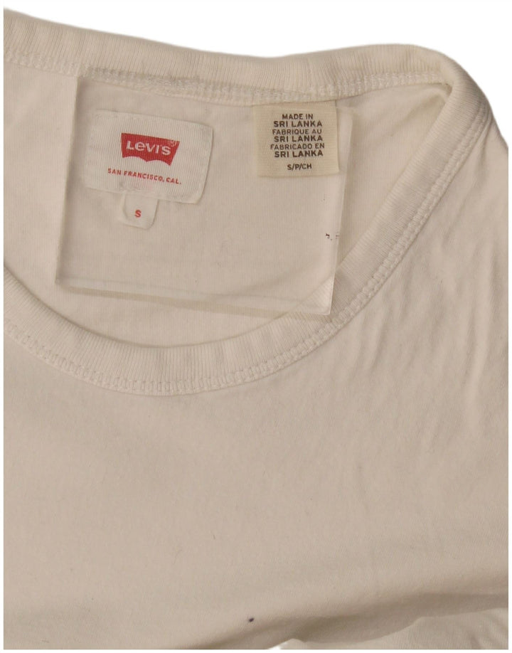 Levi's Camiseta para Mujer Top UK 8 Small White