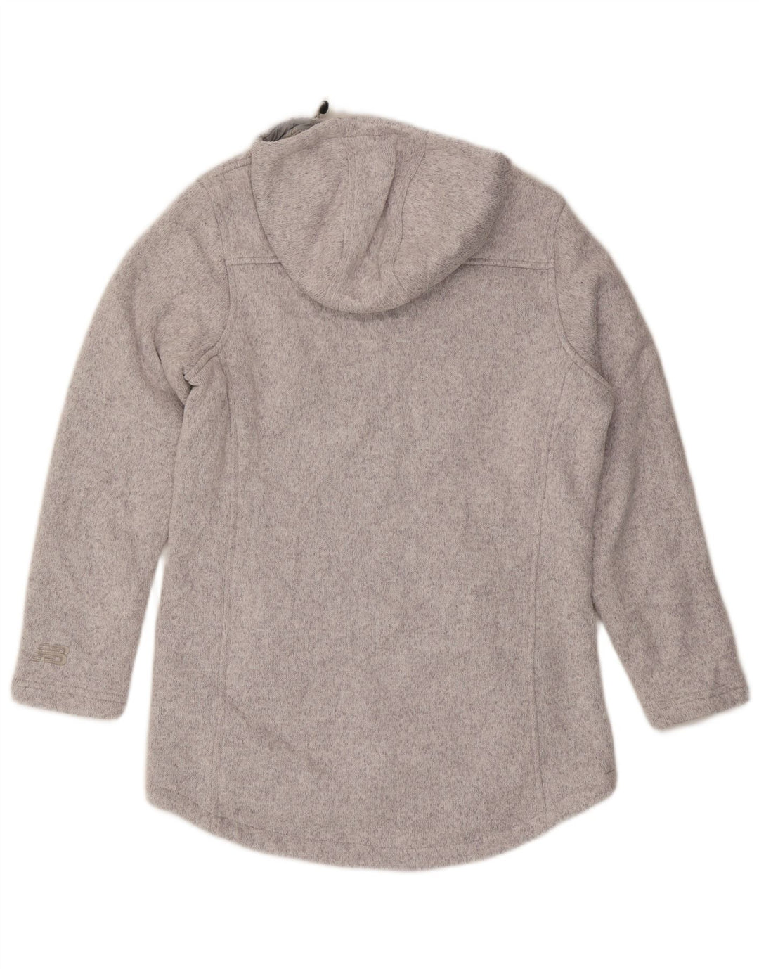New Balance Sudadera con capucha y cremallera para mujer UK 14 Poliéster gris medio