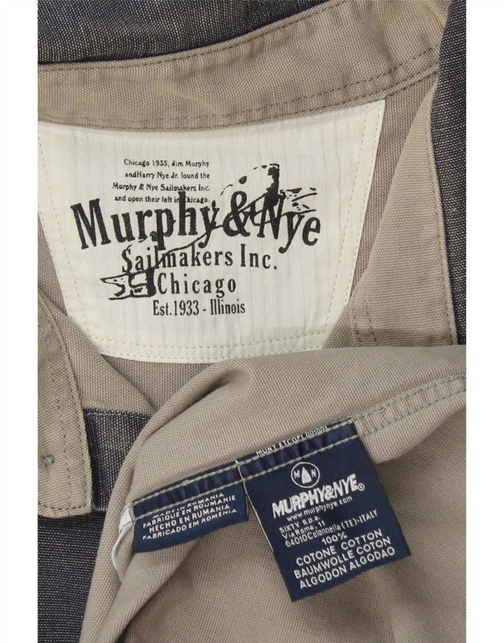 MURPHY & NYE Camisa para hombre 2XL Algodón gris