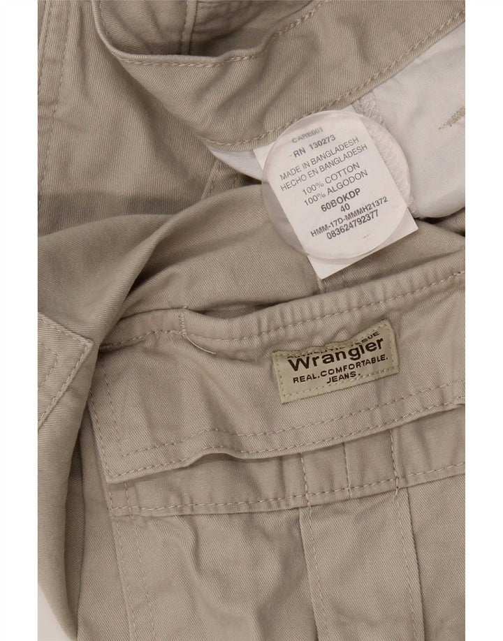 Wrangler Pantalones cortos cargo para hombre W40 XL Algodón gris