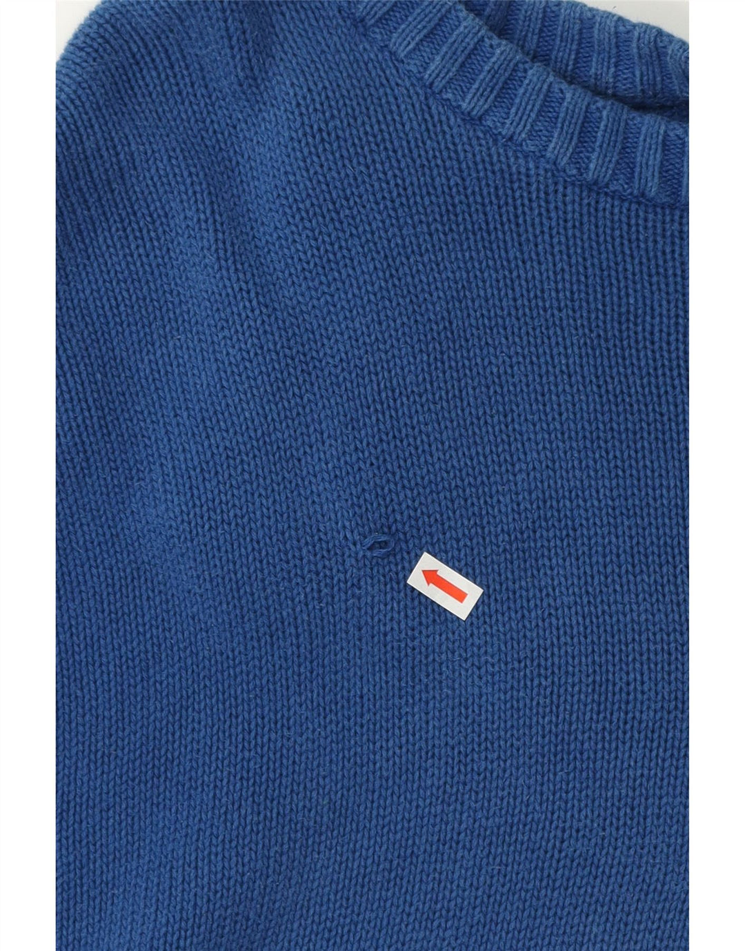 Chaps Suéter de cuello redondo grande para hombre 4XL Algodón azul