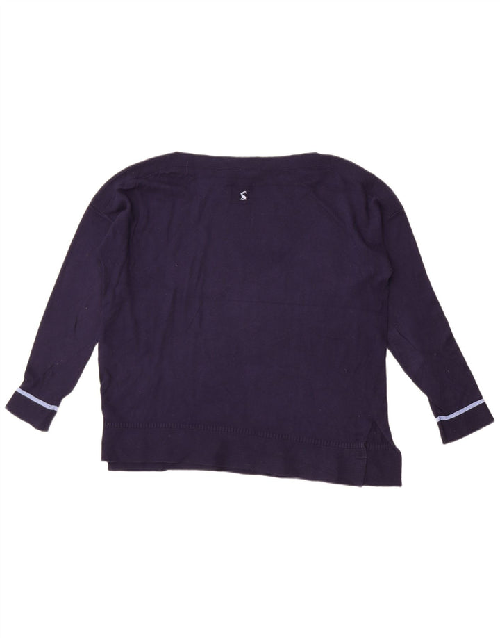 Joules - Sudadera extragrande para mujer, talla 40, talla grande, algodón azul marino