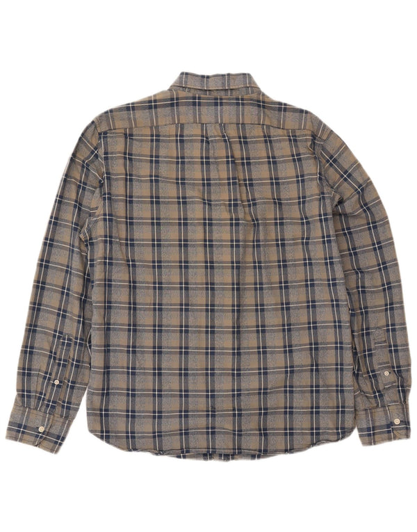 J. Crew Camisa Slim Fit para Hombre de Algodón con Cuadros Multicolores Grandes