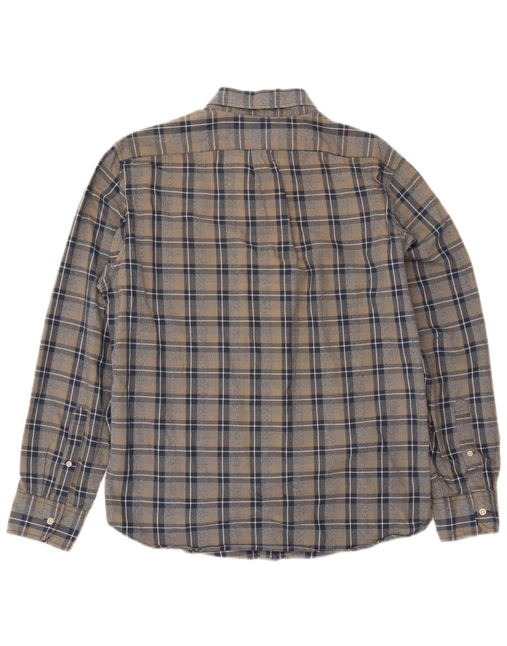 J. Crew Camisa Slim Fit para Hombre de Algodón con Cuadros Multicolores Grandes