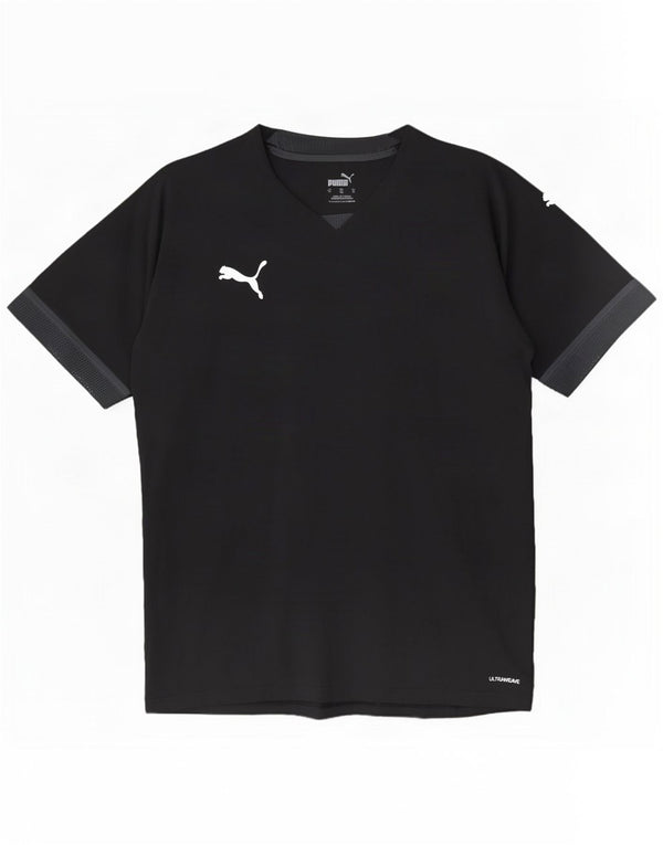 Camiseta Puma Hombre Top Medium Negro Colorblock Poliéster
