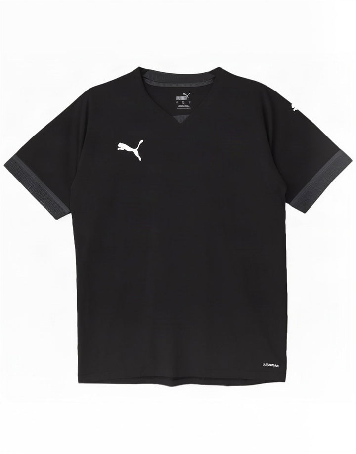 Camiseta Puma Hombre Top Medium Negro Colorblock Poliéster