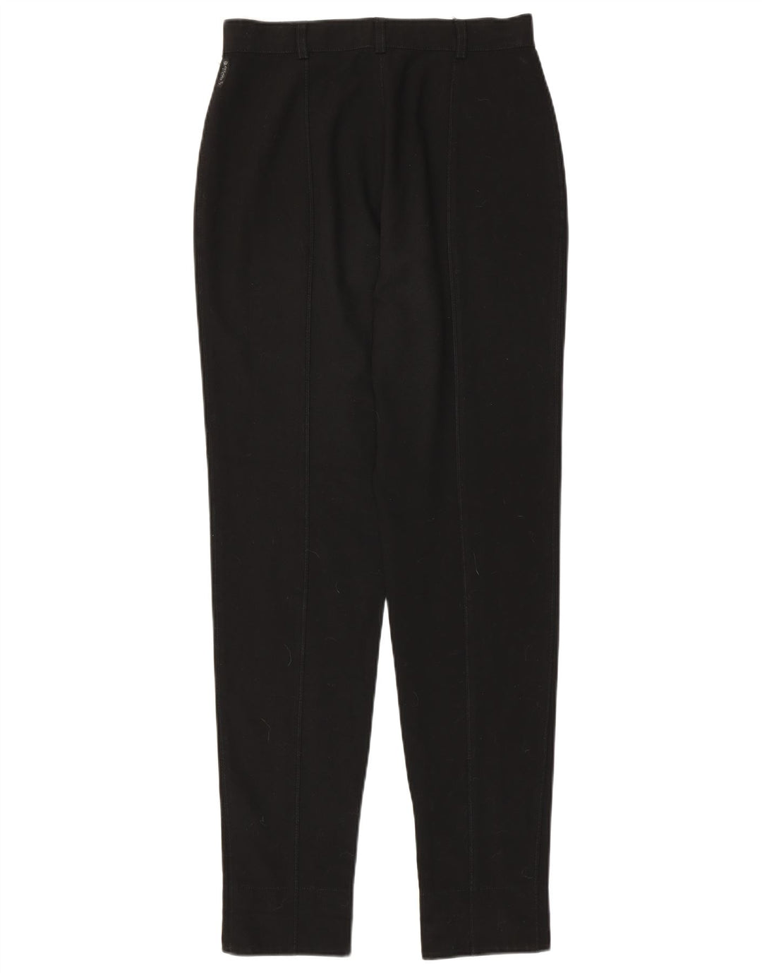 ARMANI Womens High Waist Tapered Casual Trousers UK 16 Large W29 L31 Black Vintage Armani and Second-Hand Armani from Messina Hembry 