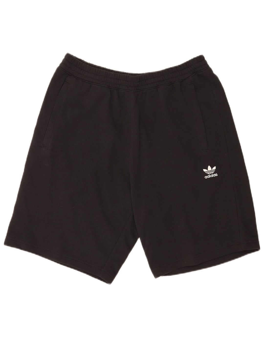 Adidas - Pantalones cortos deportivos para hombre, talla grande, algodón negro