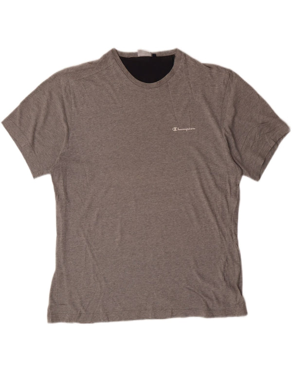 CHAMPION Womens T-Shirt Top UK 20 2XL Grey