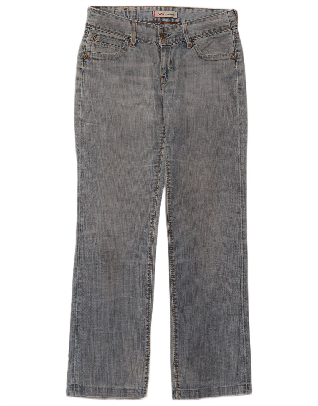 Vaqueros Levi's Mujer 570 Rectos W30 L31 Algodón Azul