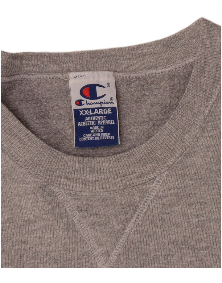 Champion Sudadera para hombre Jumper 2XL Gris Algodón