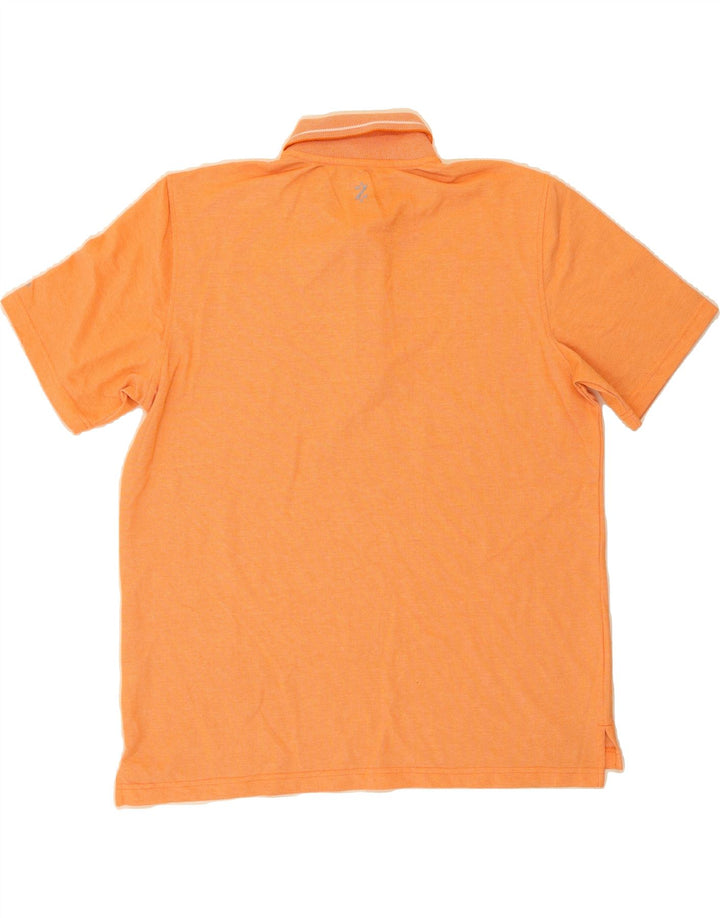 IZOD Mens Polo Shirt Large Orange Polyester Vintage Izod and Second-Hand Izod from Messina Hembry 