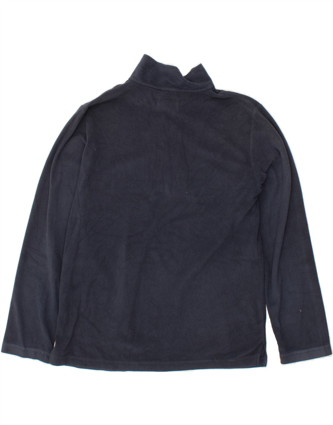 TRESPASS Mens Zip Neck Fleece Jumper Small Navy Blue Polyester Vintage Trespass and Second-Hand Trespass from Messina Hembry 
