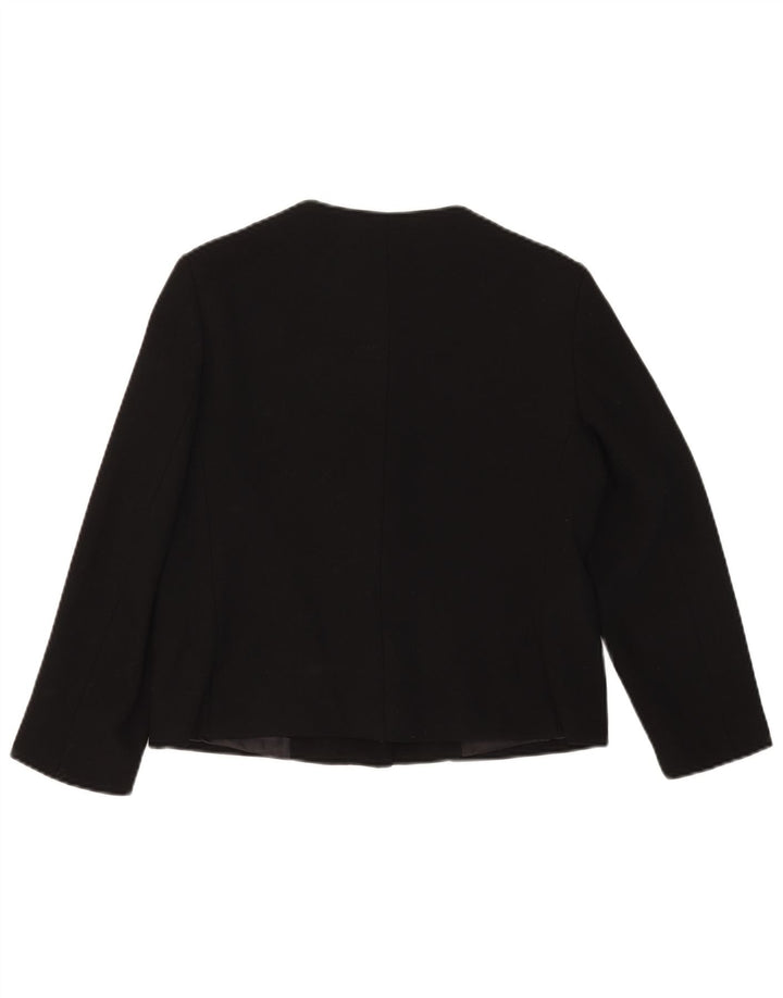 Zara Chaqueta Blazer De 1 Botón para Mujer UK 42 Medium Black