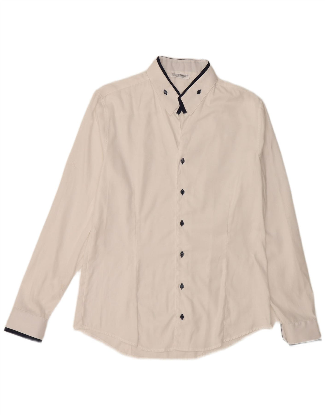 NARACAMICIE Mens Shirt Medium White