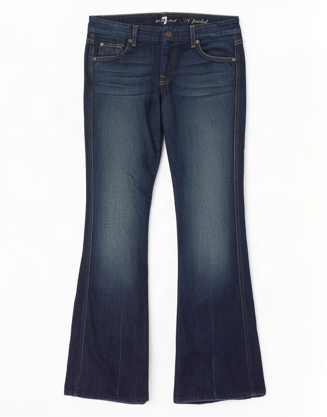 Vaqueros Bootcut para mujer 7 For All Mankind W30 L32 Algodón azul marino