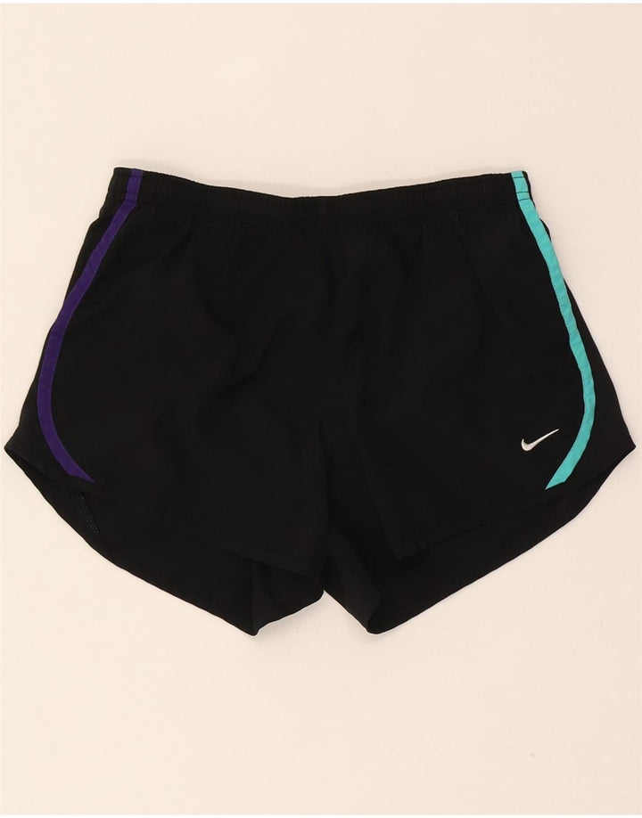 NIKE Womens Dri Fit Sport Shorts UK 14 Large  Black Polyester Vintage Nike and Second-Hand Nike from Messina Hembry 