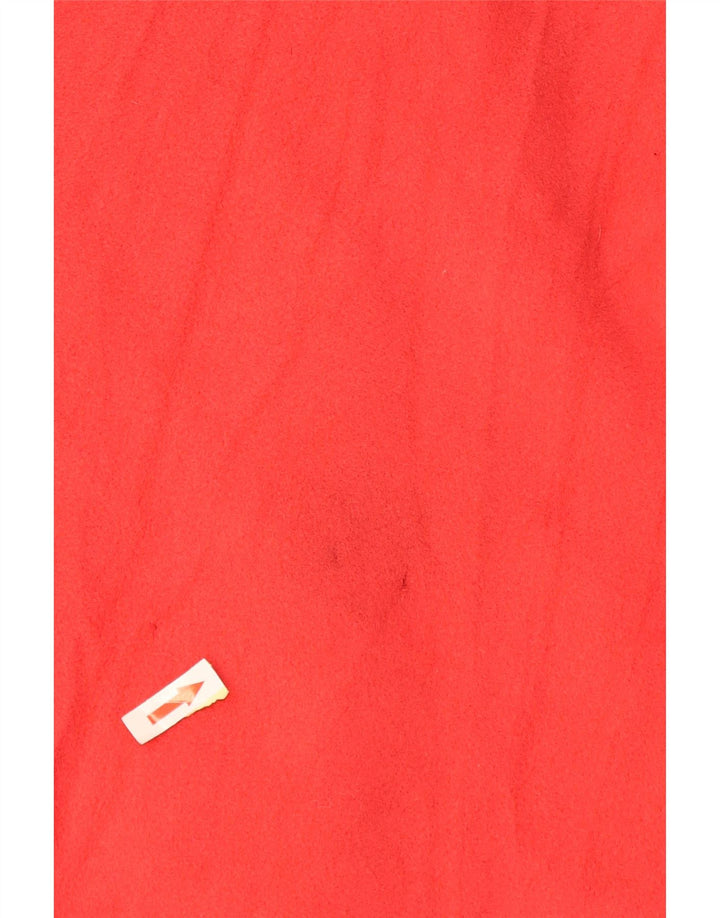 Vintage mujer Poncho abrigo Reino Unido 20 2XL rojo