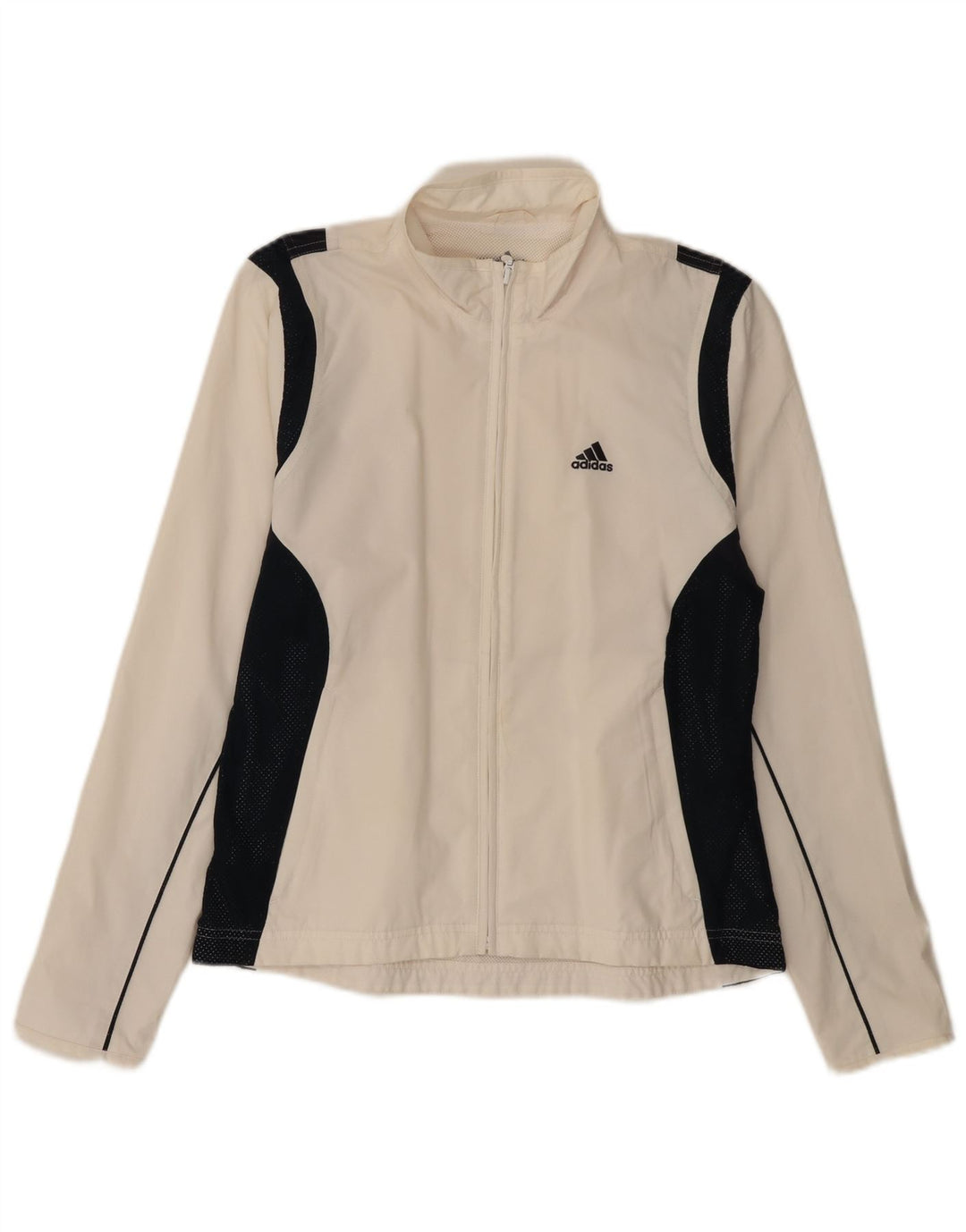 ADIDAS Chaqueta de chándal para mujer UK 12 Medium White Colourblock