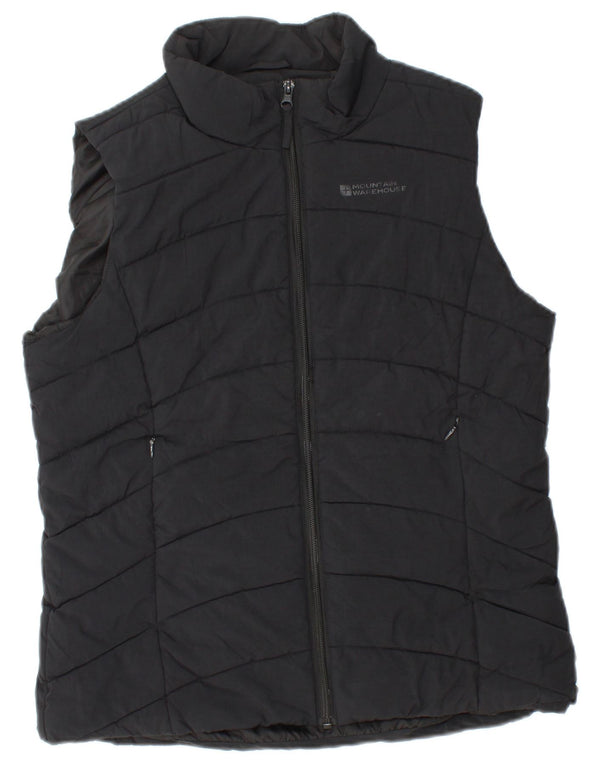 MOUNTAIN WAREHOUSE Chaleco acolchado gráfico para mujer UK 44 Mediano Nylon negro