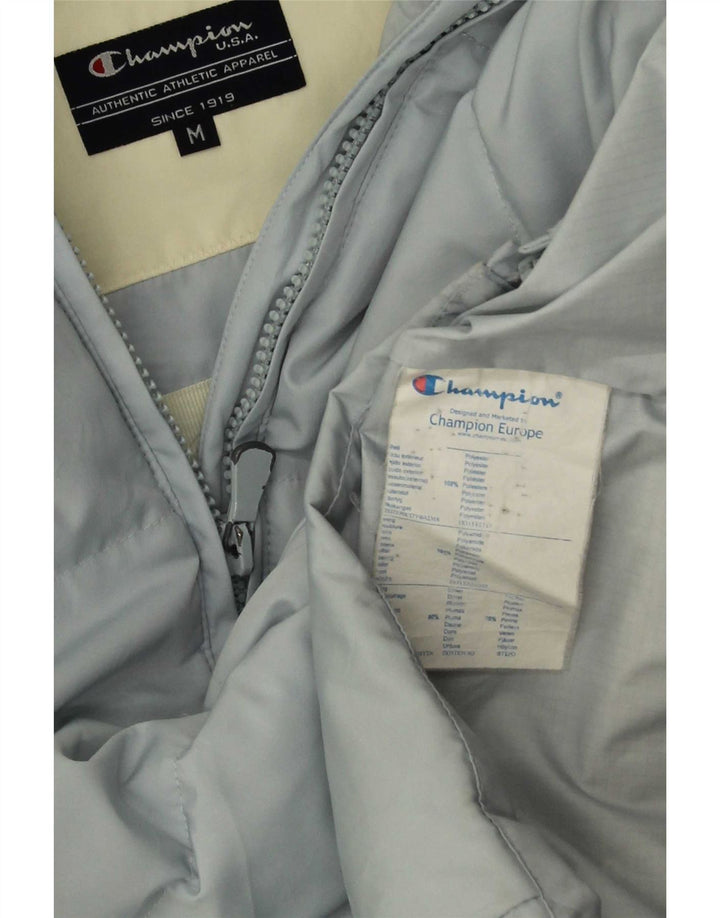 Champion Chaqueta Acolchada Con Capucha Para Mujer UK 42 Poliéster Azul Medio