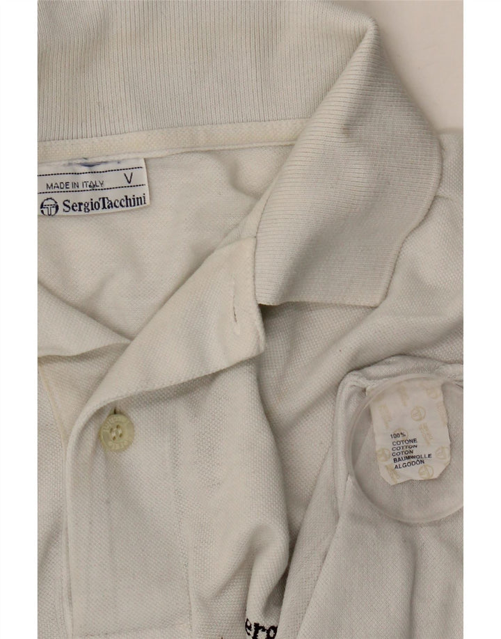 SERGIO TACCHINI Polo Hombre Algodón Tie Dye Blanco Medio
