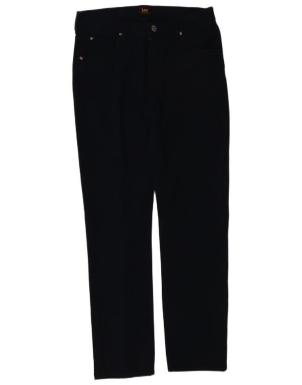 Pantalones Lee Mujer Rider Rectos Casuales W30 L30 Algodón Azul Marino