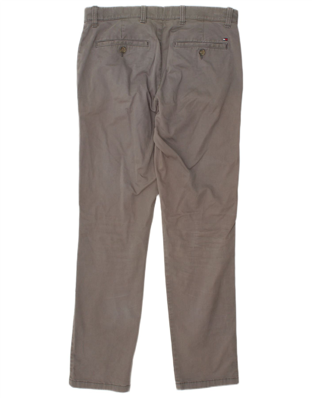 TOMMY HILFIGER Pantalón chino Etroite Slim Fit para hombre W31 L32 Algodón gris