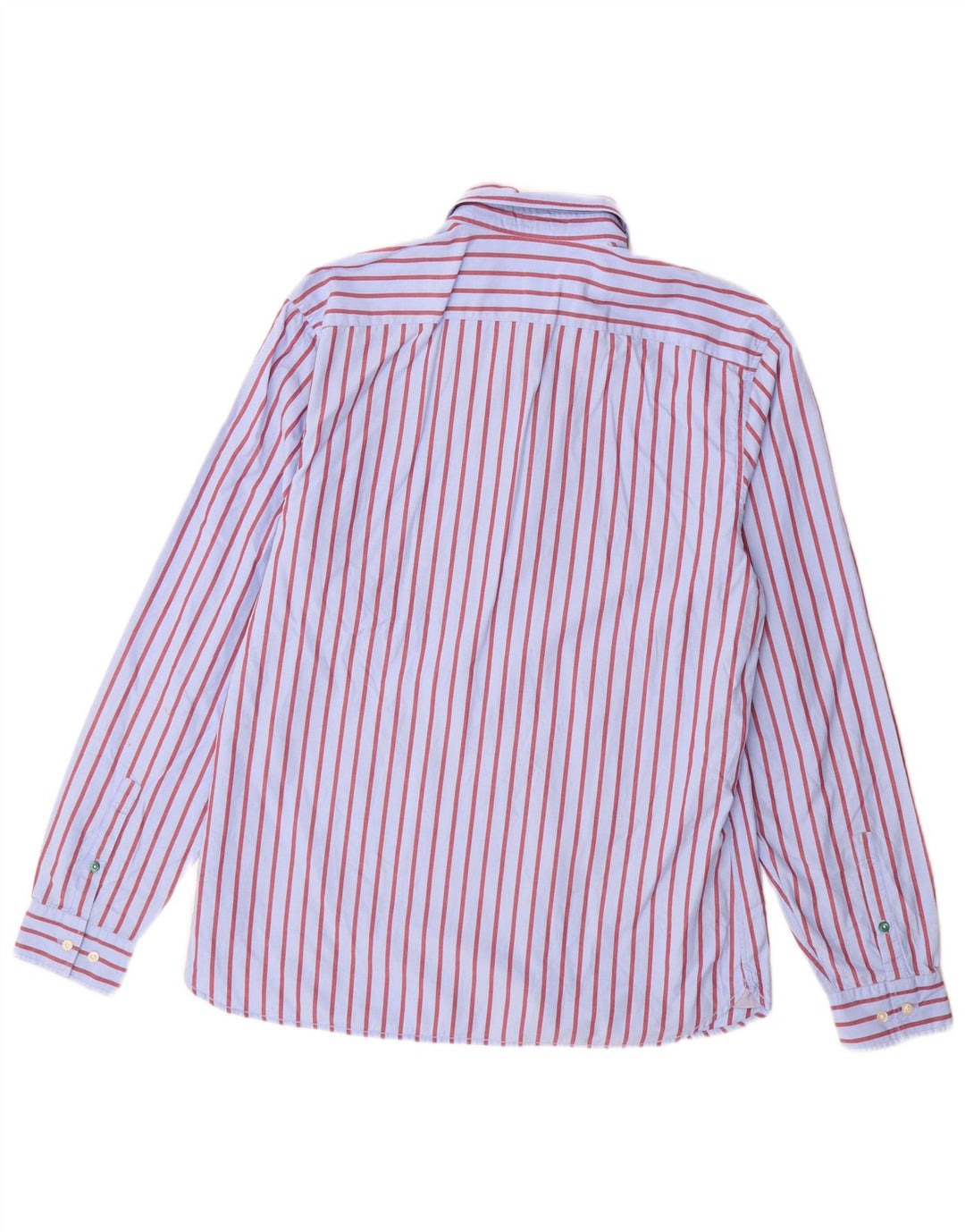 Camisa Lacoste Hombre Talla 41 Algodón Rayas Azul Grande