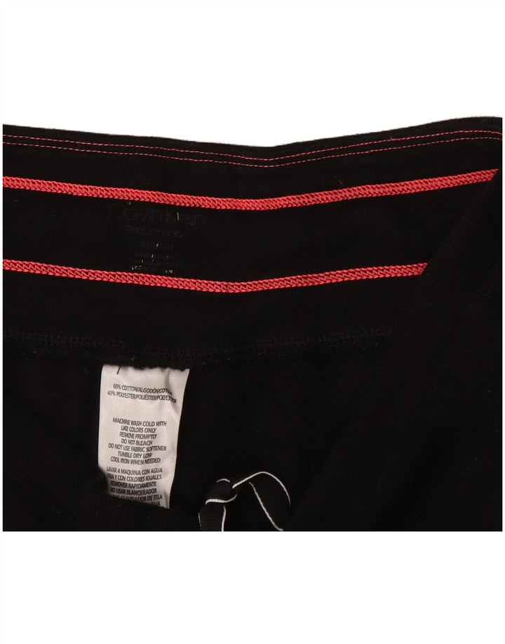CALVIN KLEIN Pantalones de chándal gráficos para mujer Joggers UK 10 Small Black