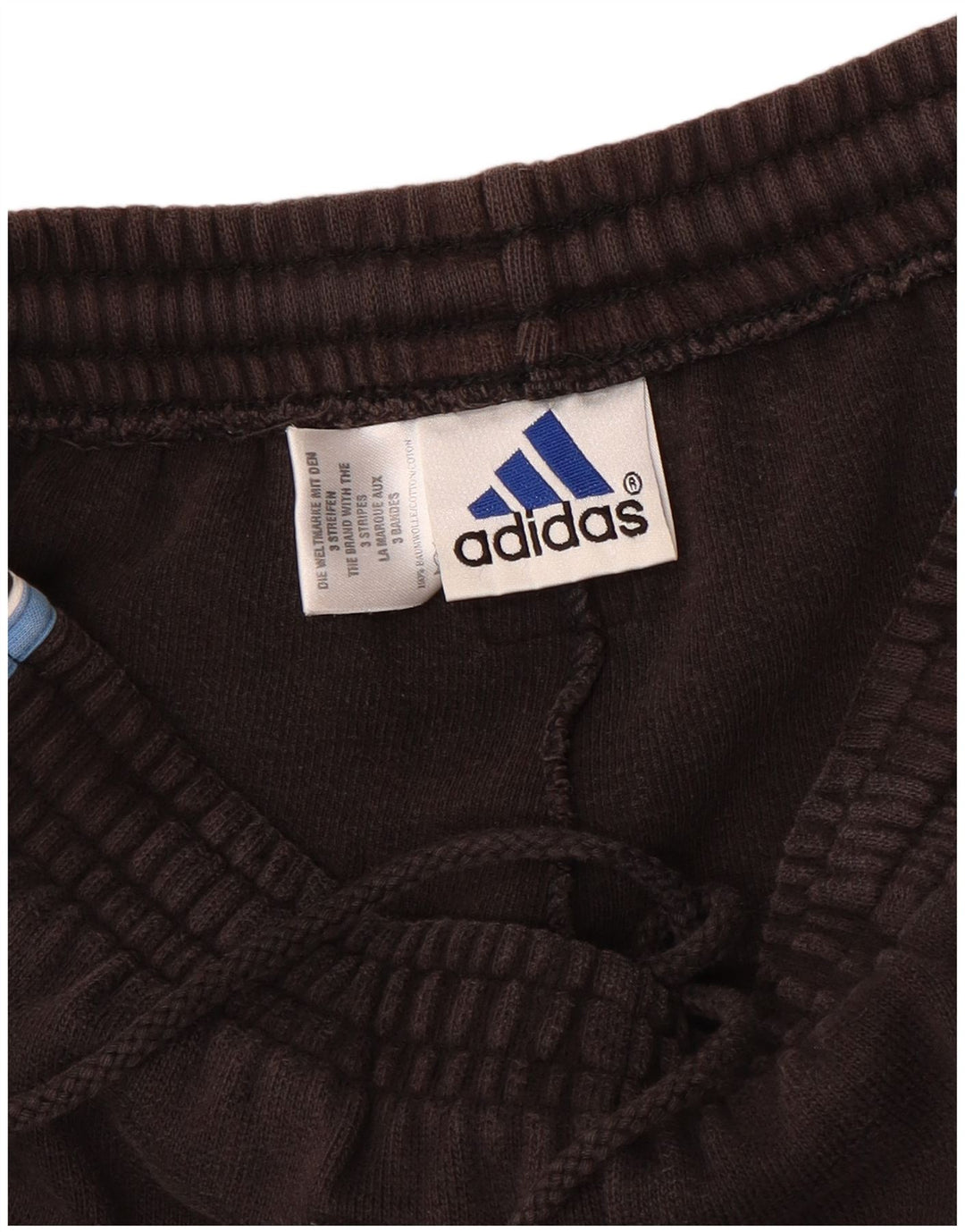 Adidas Hombre Mediano Negro Algodón