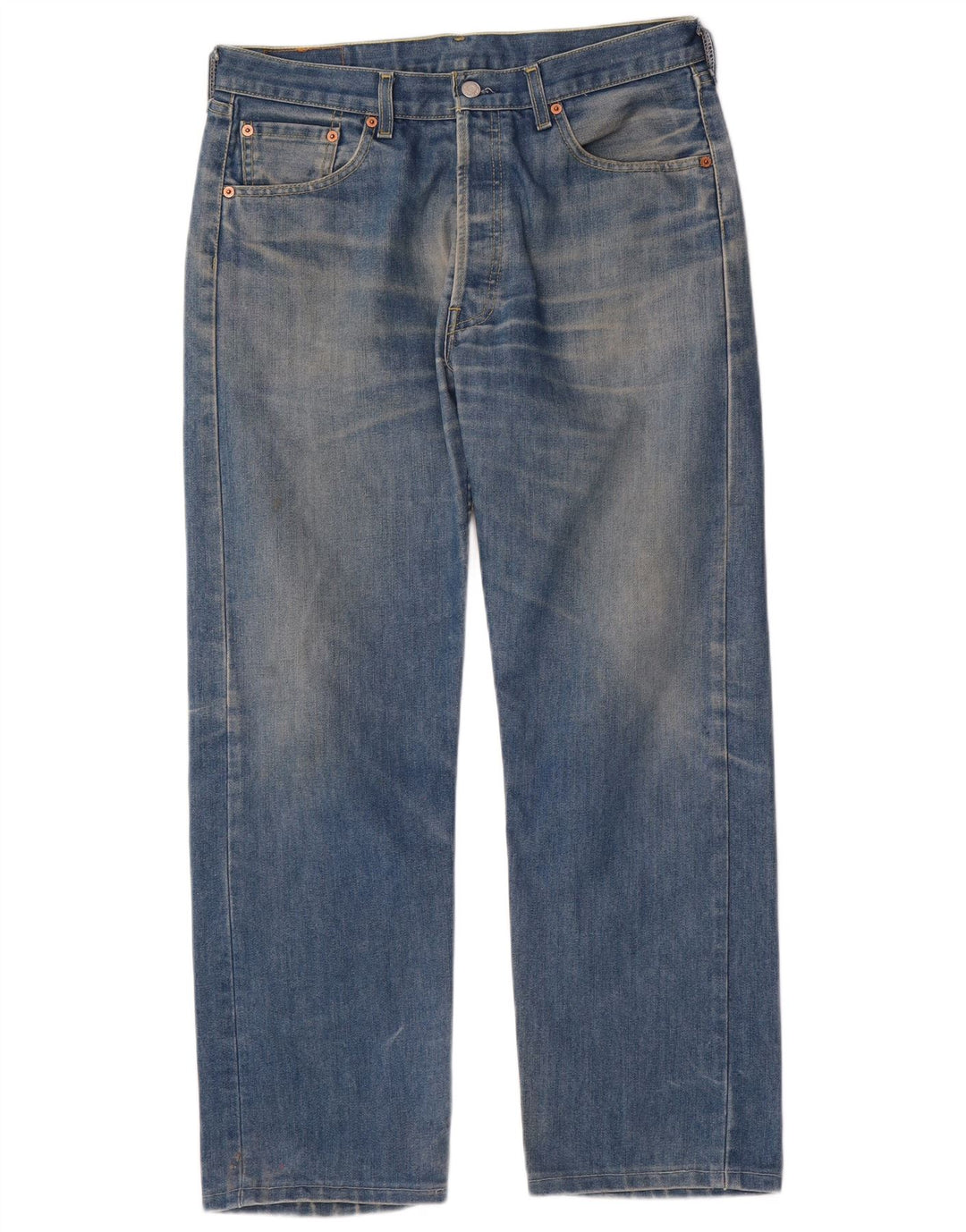 Levi's Hombre 501 Vaqueros Rectos W34 L29 Algodón Azul