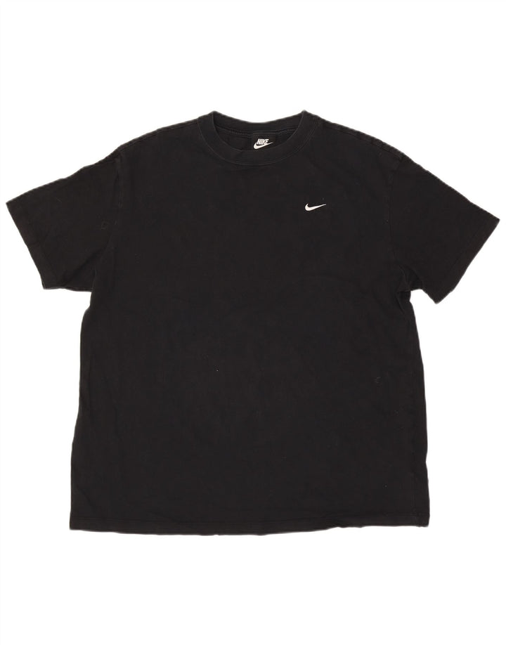 Nike - Camiseta para hombre, talla grande, color negro, algodón