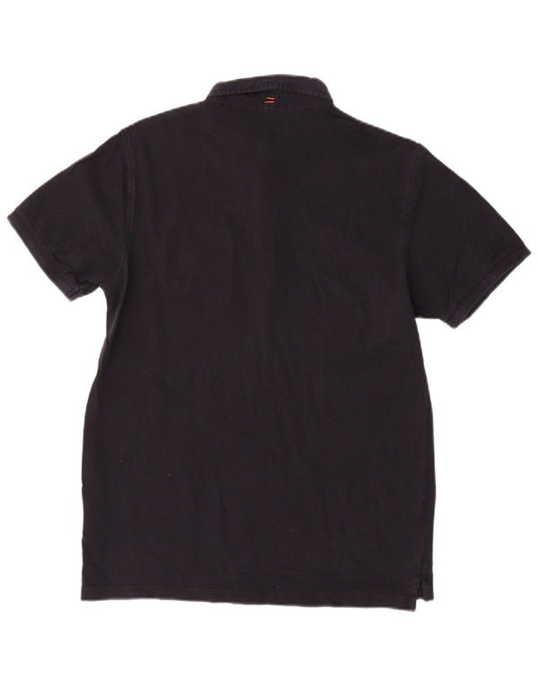 Polo Sun68 para hombre de algodón negro mediano