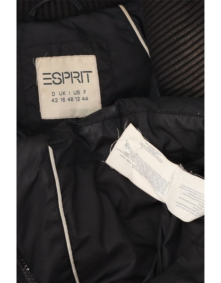 Esprit Chaqueta acolchada para mujer UK 46 Grande Poliéster negro