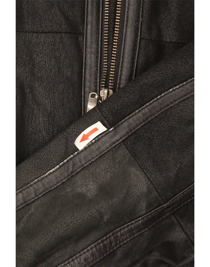 Conbipel Chaqueta de piel de oveja para hombre UK 42 XL Cuero negro