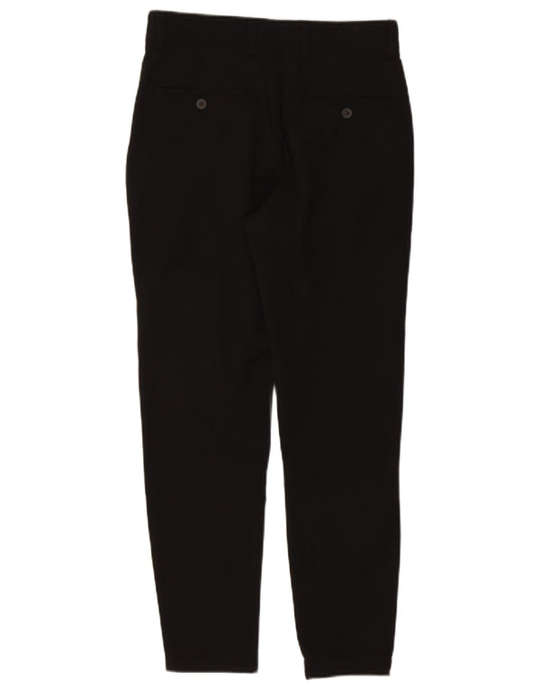 Zara Hombre Pantalón Chino Slim EU 36 XS W29 L27 Poliéster Negro