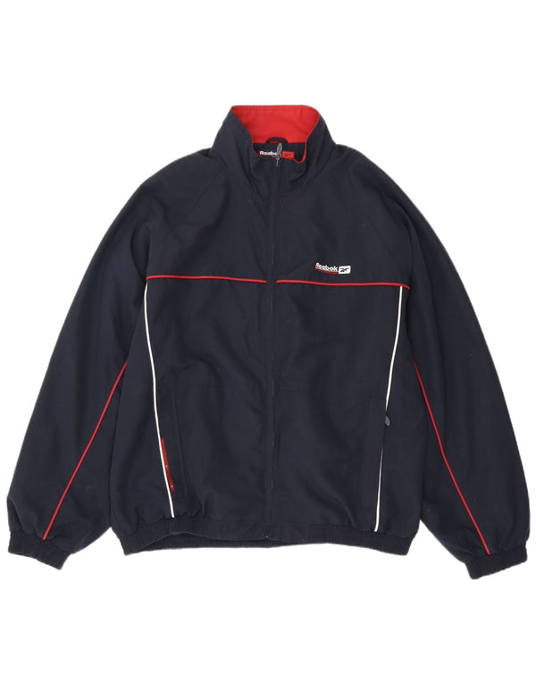 Reebok Hombre Chándal Top Jacket XL Azul Marino Poliéster