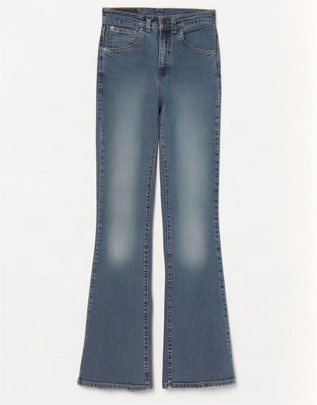 Levi's Mujer 525 Vaqueros Acampanados W28 L34 Algodón Azul